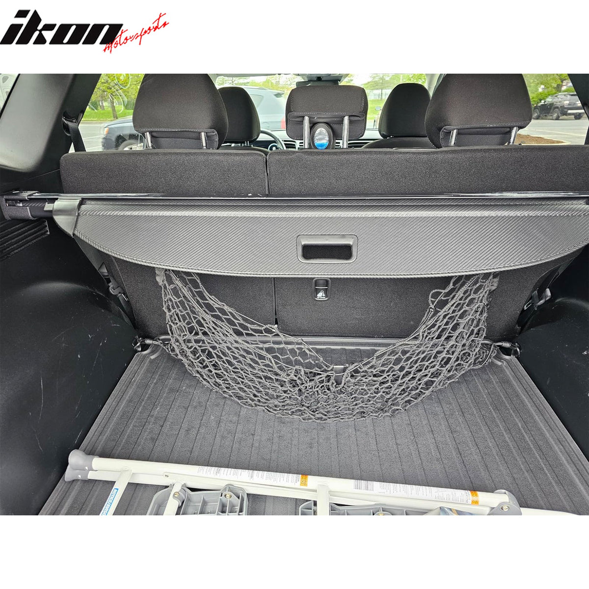 Rear Cargo Cover for Hyundai Tucson 2022-2026 Carbon Fiber Texture Retractable