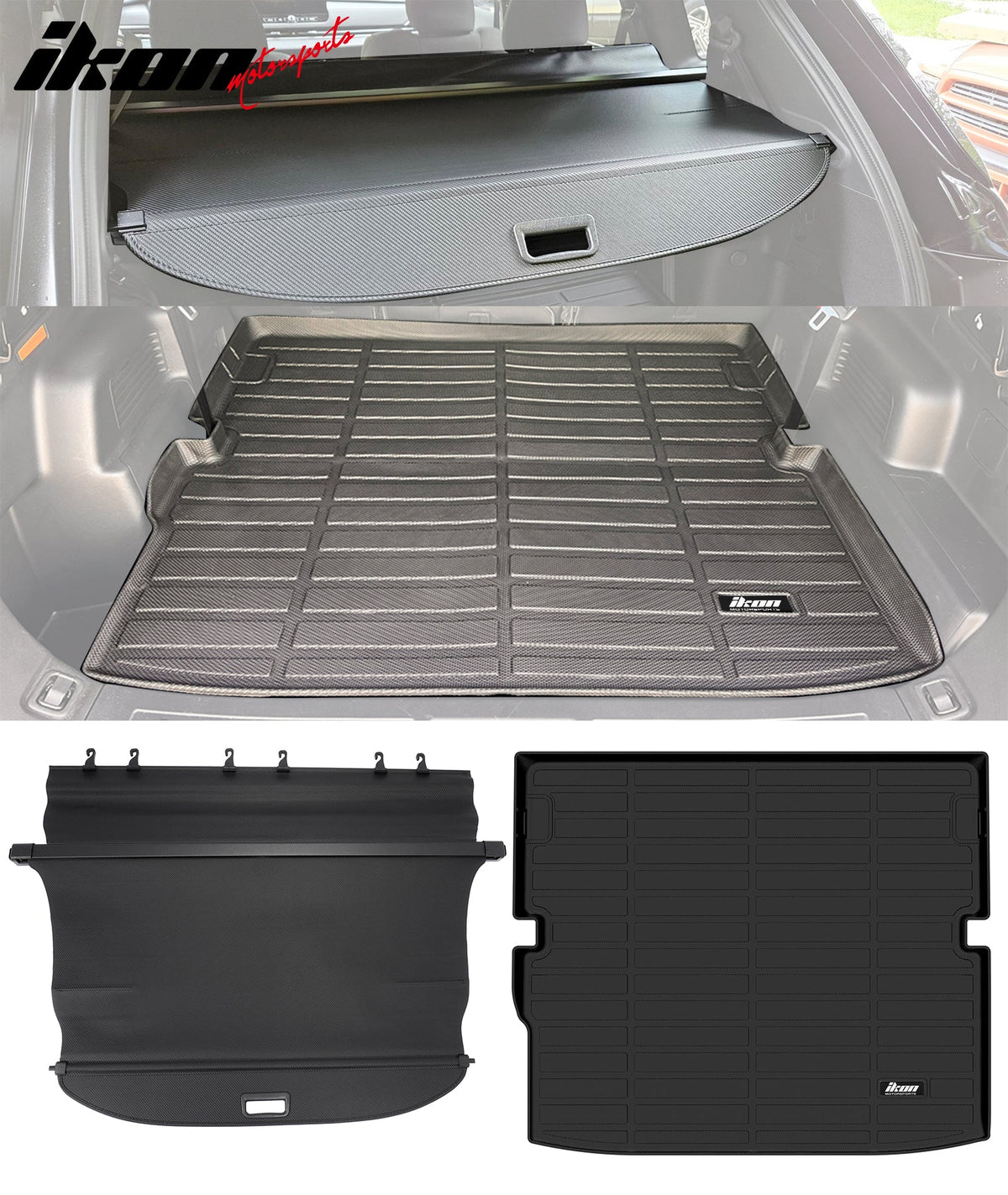 2022-2026 Mitsubishi Outlander & PHEV Rear Cargo Cover + 3D Trunk Mat