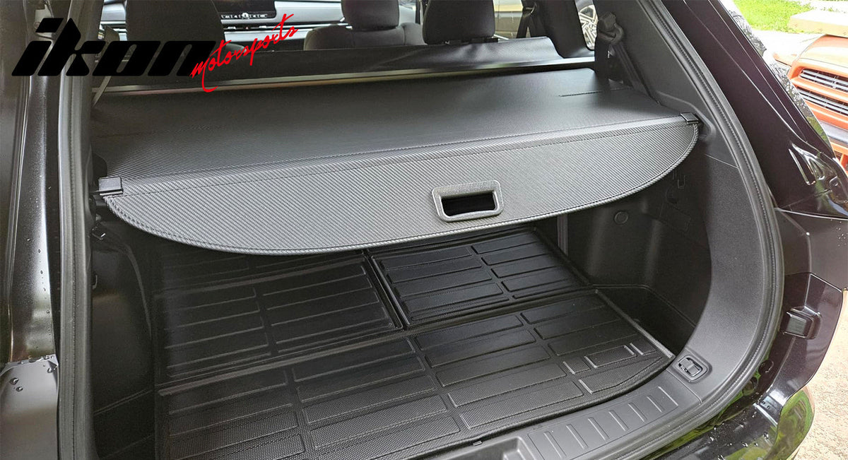 Rear Cargo Cover for Mitsubishi Outlander & PHEV 2022-2026 Carbon Fiber Texture