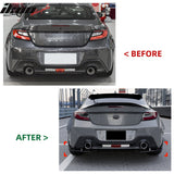 Rear Diffuser Lip for Subaru BRZ GR86 2022-2026 IKV1 Carbon Fiber Print PP