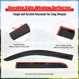 2022-2026 Toyota Tundra Double Cab Window Visors Smoke Acrylic Rain Sun Deflectors Guard Shade 4PCS Set