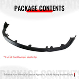 2023-2026 Toyota Corolla Hatchback Primer Black Front Bumper Lip 3PCS