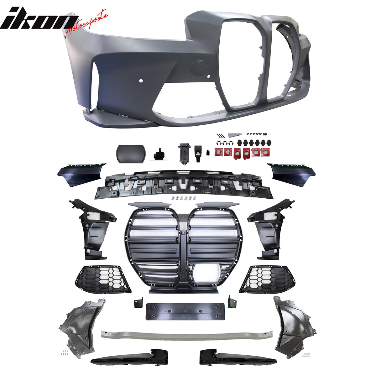 2023-2026 BMW G20 M340i Front Rear Bumper Cover + Side Skirt(M3 Style)