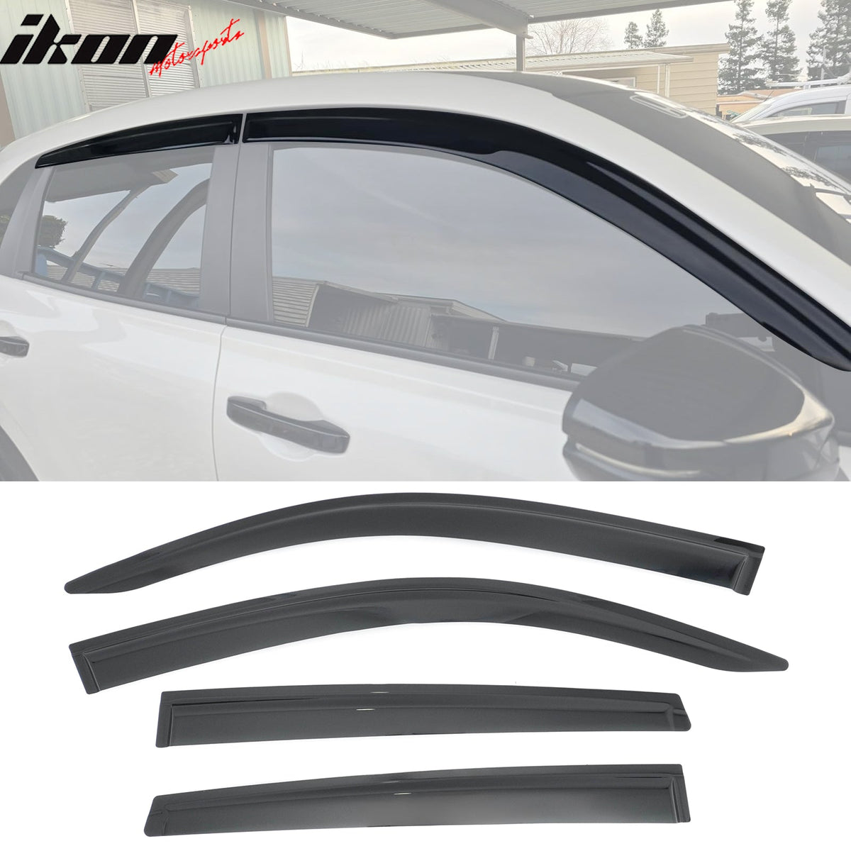 2023-2026 Honda HR-V Window Visors Smoke Acrylic Rain Sun Wind Deflectors Side Door Guard 4PCS Set
