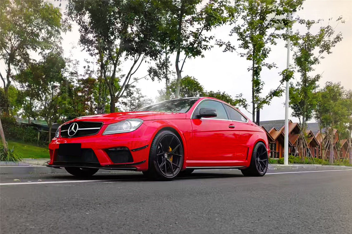 2012-2014 Mercedes Benz W204 C Class Coupe BKSS Style Wide Full Body Kit (Not Fit AMG)
