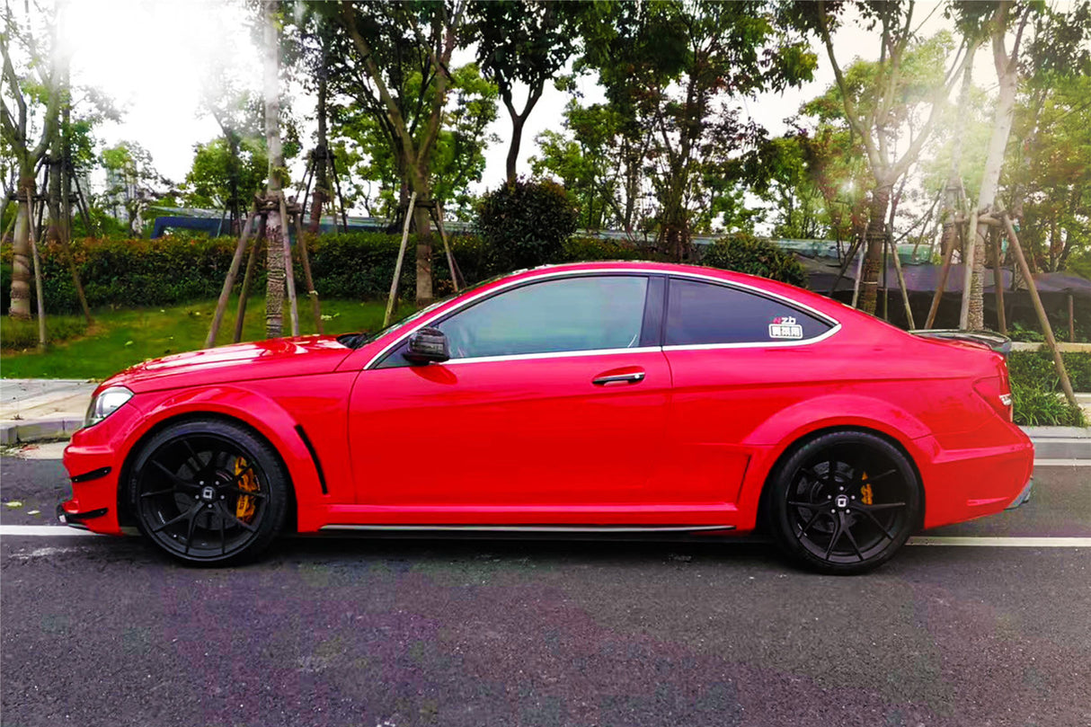 2012-2014 Mercedes Benz W204 C Class Coupe BKSS Style Wide Full Body Kit (Not Fit AMG)