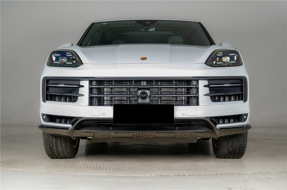 2023-2026 Porsche 9Y3 Cayenne S E-Hybrid Coupe OEM Style Dry Carbon Fiber Front Lip
