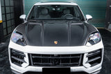 2024-2025 Porsche 9Y0.2 Cayenne S   Coupe    E-Hybrid KT Style Dry Carbon Fiber Hood
