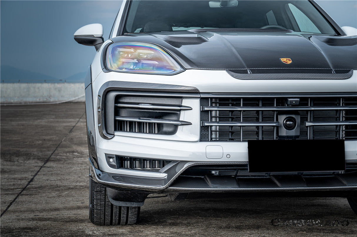 2023-2026 Porsche 9Y3 Cayenne S Coupe E-Hybrid MSY Style Dry Carbon Fiber Front Lip