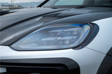 2024-2025 Porsche 9Y0.2 Cayenne S    Coupe    E-Hybrid MSY Style Dry Carbon Fiber Headlight Eyelid Eyebrow Cover