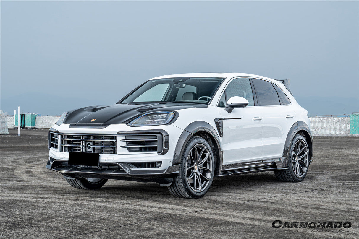 2023-2026 Porsche 9Y3 Cayenne S Coupe E-Hybrid MSY Style Dry Carbon Fiber Front Lip
