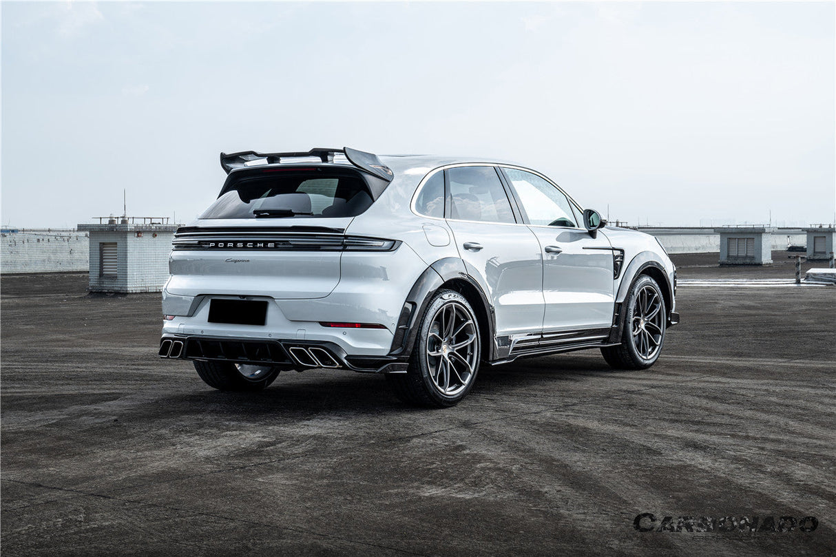 2018-2026 Porsche 9Y0 9Y3 Cayenne S Coupe E-Hybrid MSY Style Dry Carbon Fiber Rear Lip Diffuser