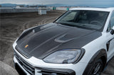 2024-2025 Porsche 9Y0.2 Cayenne S    Coupe    E-Hybrid MSY Style Dry Carbon Fiber Hood