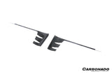 2024-2025 Porsche 9Y0.2 Cayenne S   Coupe     E-Hybrid OEM Style Dry Carbon Fiber Front Bumper Side Vent Cover