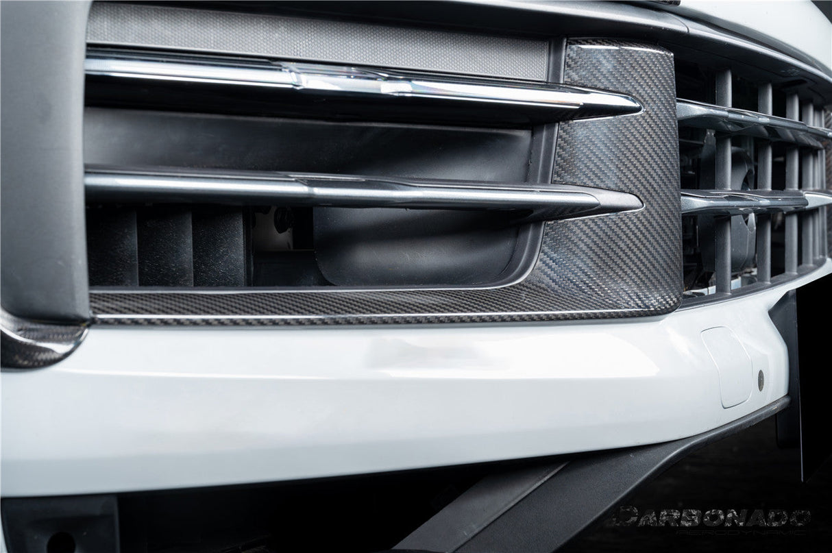 2024-2025 Porsche 9Y0.2 Cayenne S   Coupe     E-Hybrid OEM Style Dry Carbon Fiber Front Bumper Side Vent Cover