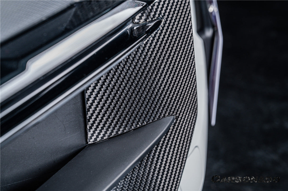 2024-2025 Porsche 9Y0.2 Turbo GT OEM Style Dry Carbon Fiber Front Bumper Side Vent Cove