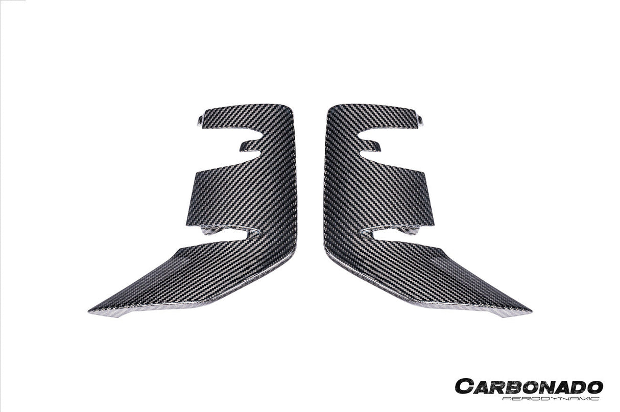 2024-2025 Porsche 9Y0.2 Turbo GT OEM Style Dry Carbon Fiber Front Bumper Side Vent Cove