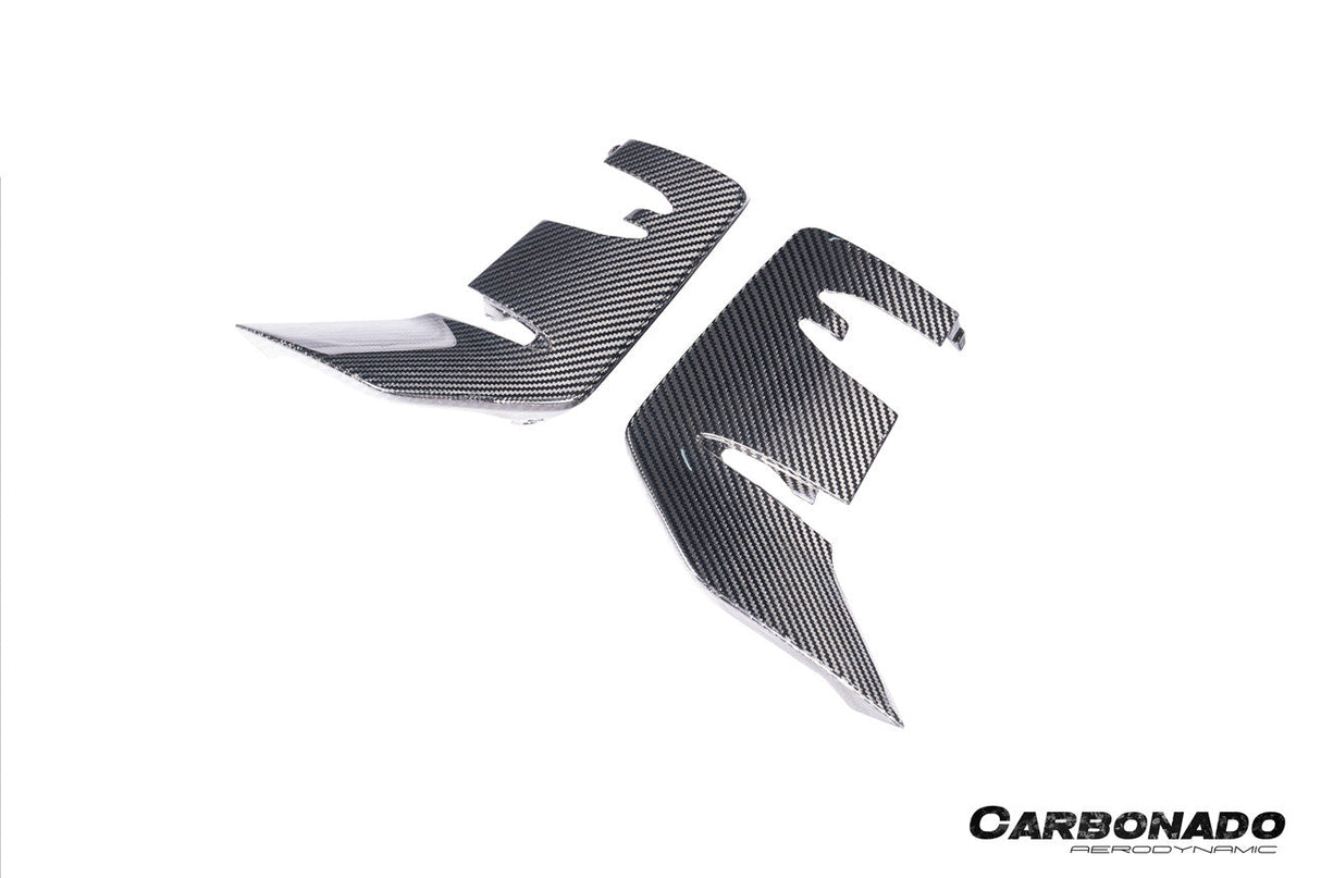 2024-2025 Porsche 9Y0.2 Turbo GT OEM Style Dry Carbon Fiber Front Bumper Side Vent Cove