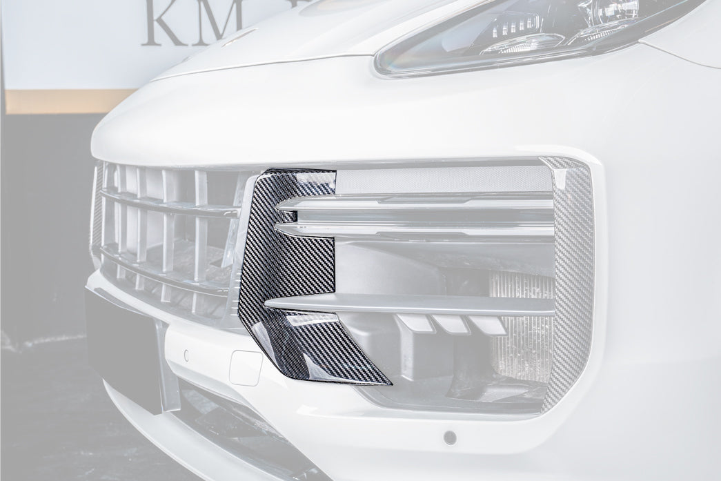 2024-2025 Porsche 9Y0.2 Turbo GT OEM Style Dry Carbon Fiber Front Bumper Side Vent Cove
