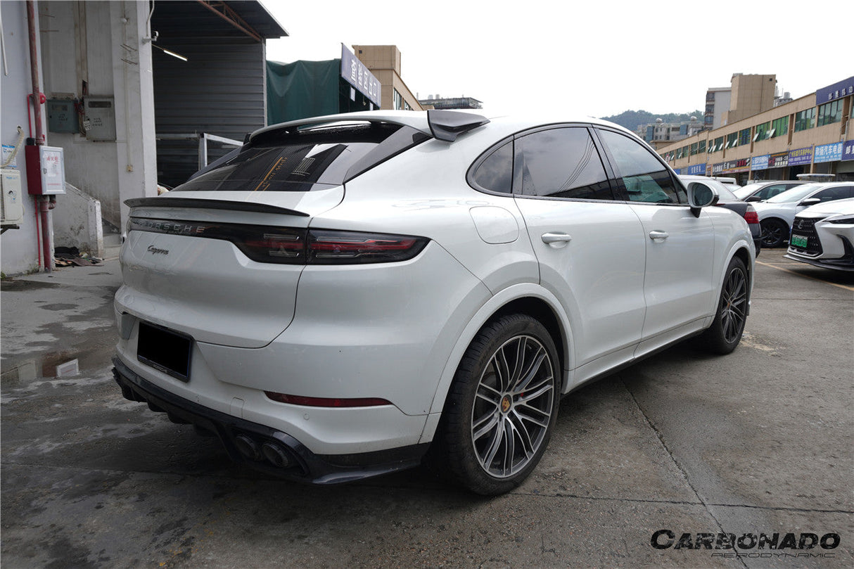 2018-2025 Porsche 9Y0 9YB Cayenne S, GTS, E-Hybrid Coupe Only KT Style Dry Carbon Fiber Roof Spoiler