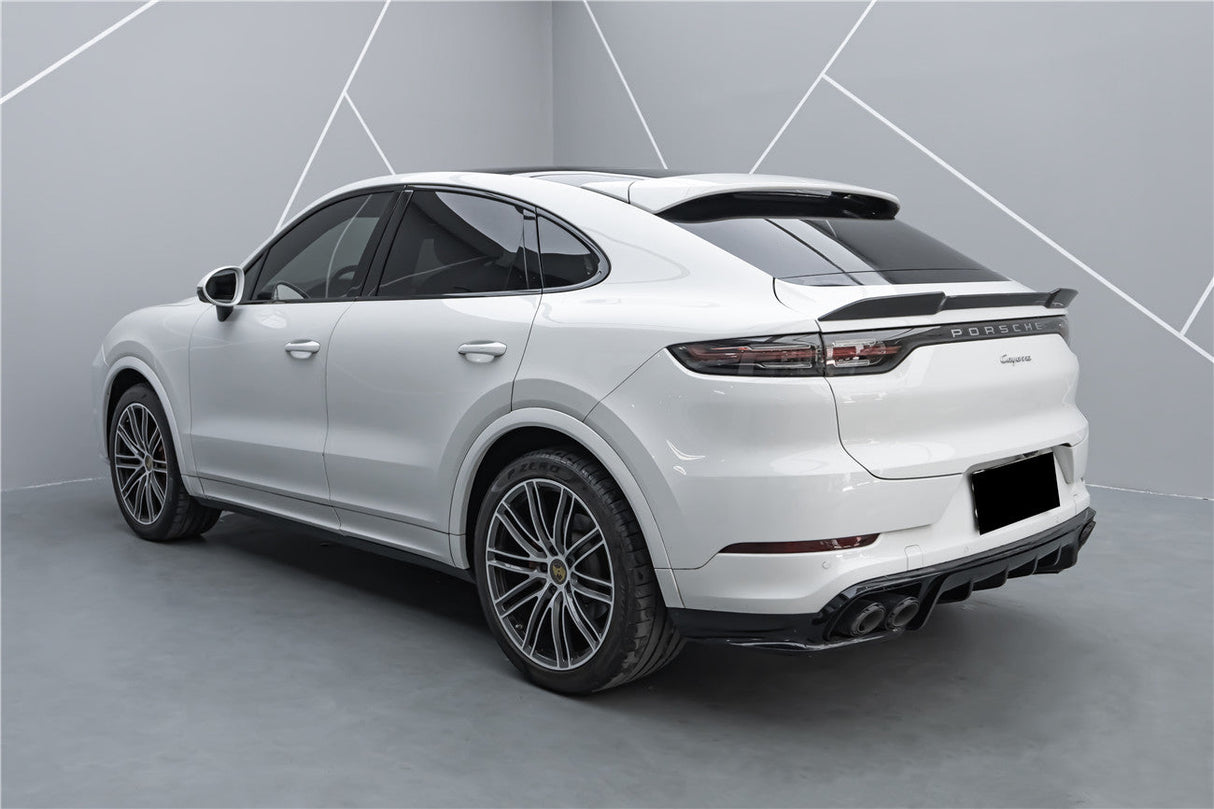 2018-2025 Porsche 9Y0 9YB Cayenne S    GTS    E-Hybrid Coupe Only KT Style Dry Carbon Fiber Trunk Spoiler