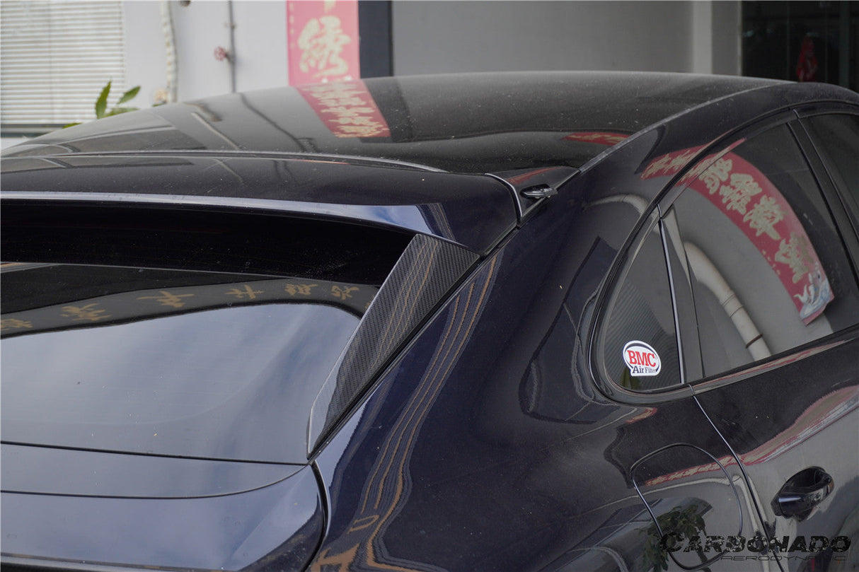 2018-2025 Porsche 9Y0 9YB Cayenne S    GTS    E-Hybrid Coupe Only KT Style Dry Carbon Fiber Rear Window Side Trims