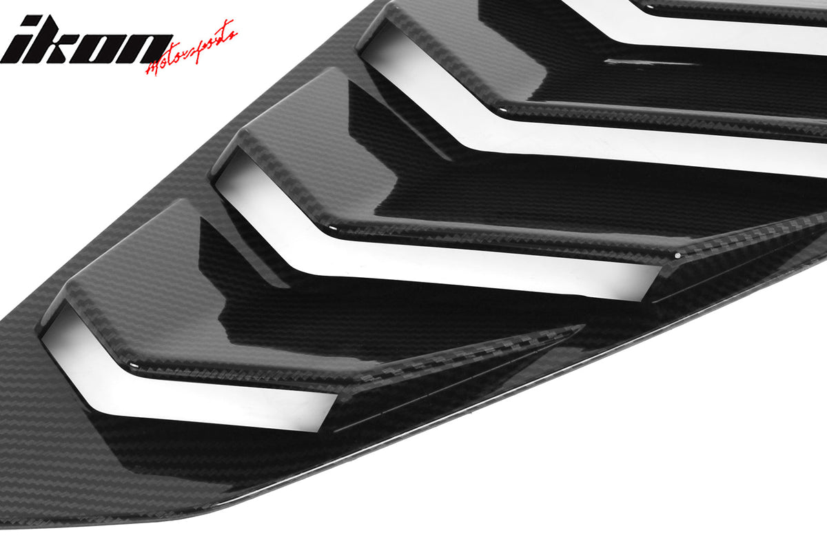 2024-2026 Ford Mustang Coupe Carbon Fiber Print Side Window Louvers