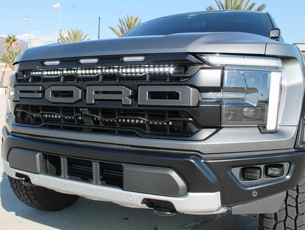 2024+ Ford Raptor grille lightbars Gen 3 Refresh Dual 40s - Slim