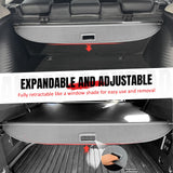 Rear Trunk Cargo Cover for Traverse, Acadia & Enclave 2024-2026 Carbon Fiber Texture