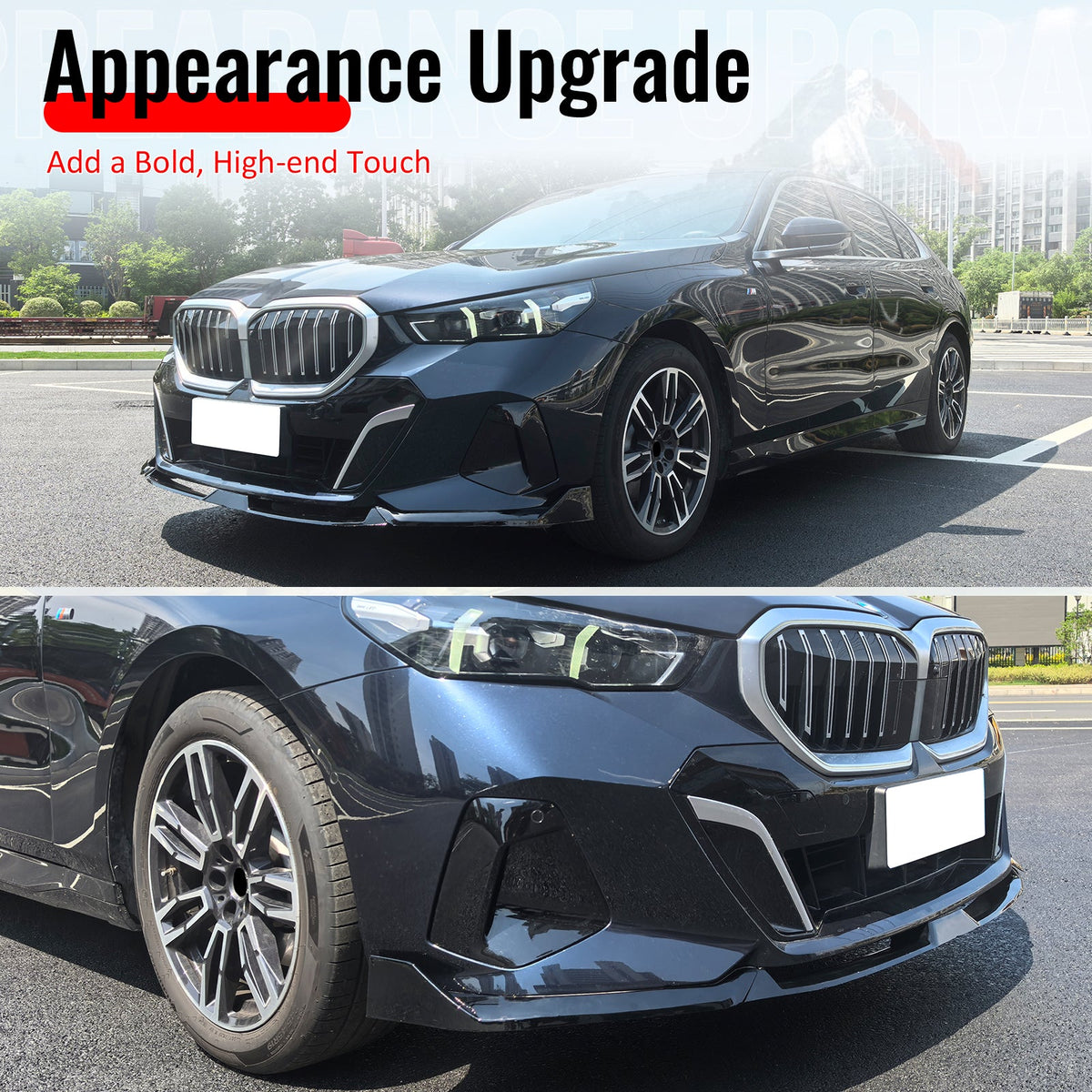 2024-2026 BMW G60 5 Series IKON Front Bumper Lip PP