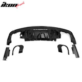 2024-2026 Ford Mustang Rear Diffuser Rock Style Gloss Black