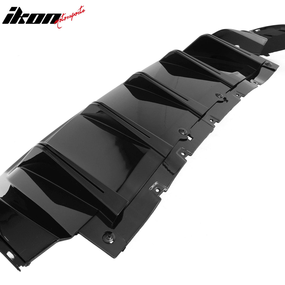 2024-2026 Ford Mustang Rear Diffuser Rock Style Gloss Black