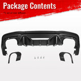 2024-2026 Ford Mustang Rear Bumper Diffuser Speed Style Gloss/Matte Black