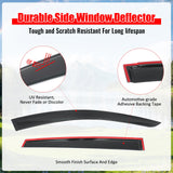 2024-2026 Subaru Crosstrek & Impreza Hatchback Window Visors Smoke Acrylic Rain Sun Deflectors Guard 4PCS Set