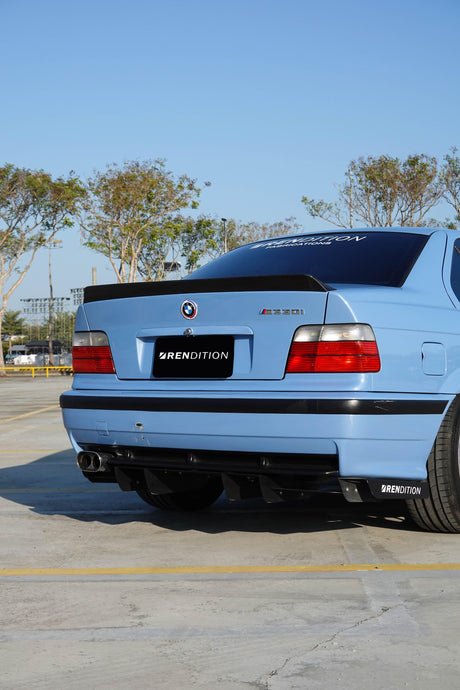 BMW E36 CARBON FIBER DUCKTAIL / REAR SPOILER KIT / REAR WING - K2 Industries