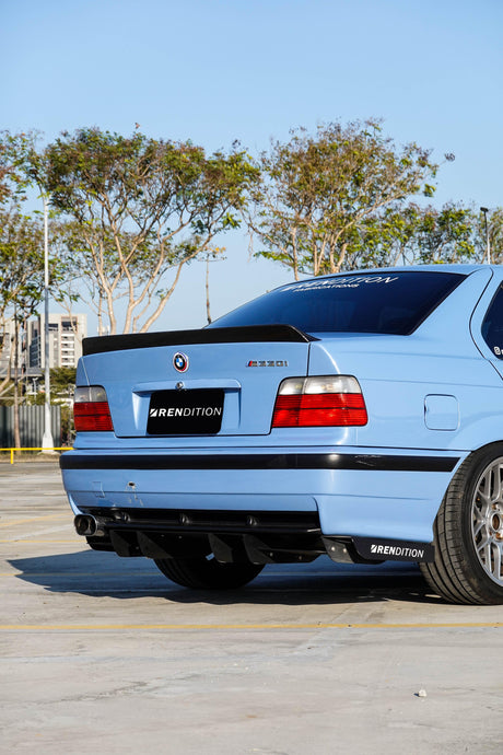 BMW E36 CARBON FIBER DUCKTAIL / REAR SPOILER KIT / REAR WING - K2 Industries
