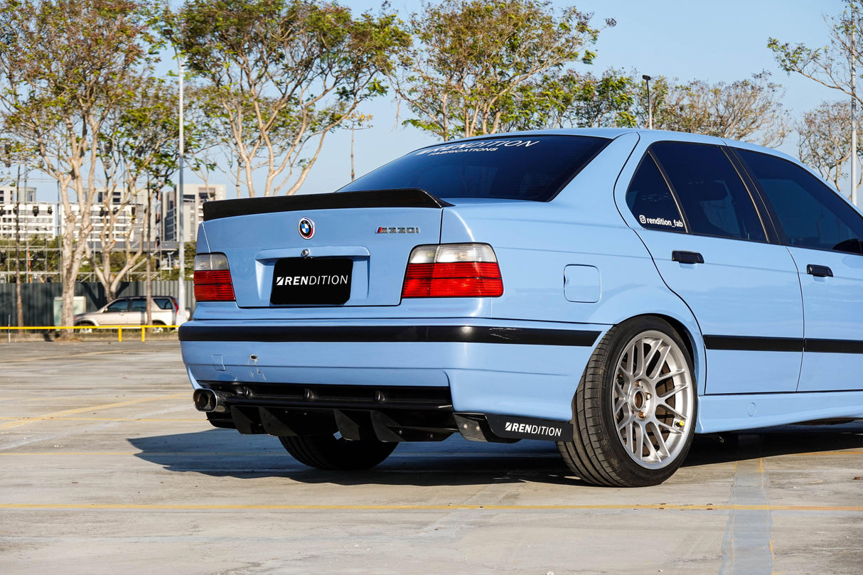 BMW E36 CARBON FIBER DUCKTAIL / REAR SPOILER KIT / REAR WING - K2 Industries