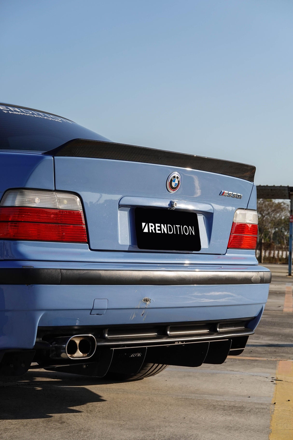 BMW E36 CARBON FIBER DUCKTAIL / REAR SPOILER KIT / REAR WING - K2 Industries