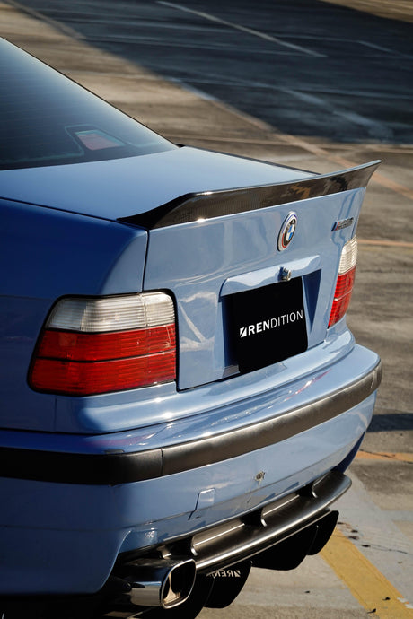 BMW E36 CARBON FIBER DUCKTAIL / REAR SPOILER KIT / REAR WING - K2 Industries