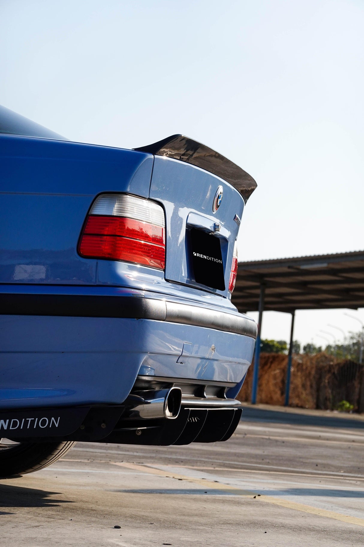 BMW E36 CARBON FIBER DUCKTAIL / REAR SPOILER KIT / REAR WING - K2 Industries