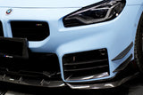 2021-UP BMW M2 G87 AD Style Dry Carbon Fiber Front Bumper Air Inlet Trim