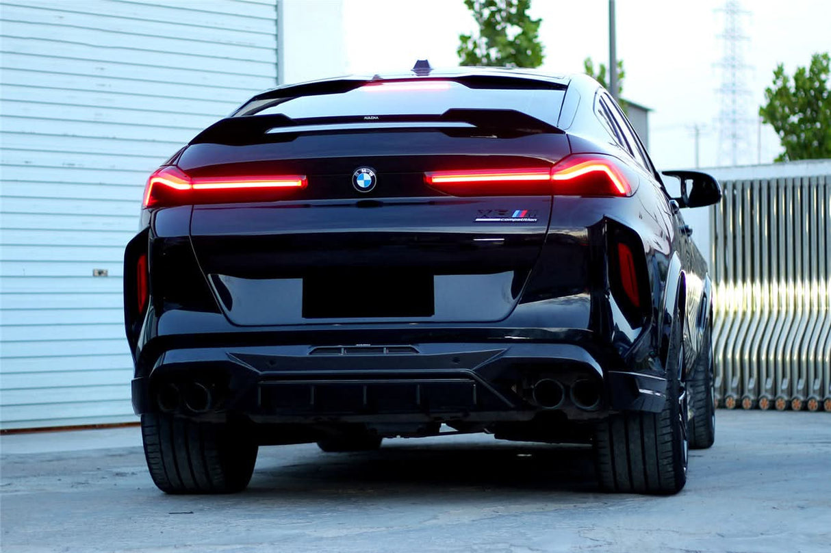 2020-2025 BMW X6M F96  G06 X6 AD Style Dry Carbon Fiber Trunk spoiler