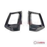 Real Carbon Fiber Front Bumper Grille Trim Covers for 2024+ Ford Mustang GT (2-Piece Set)