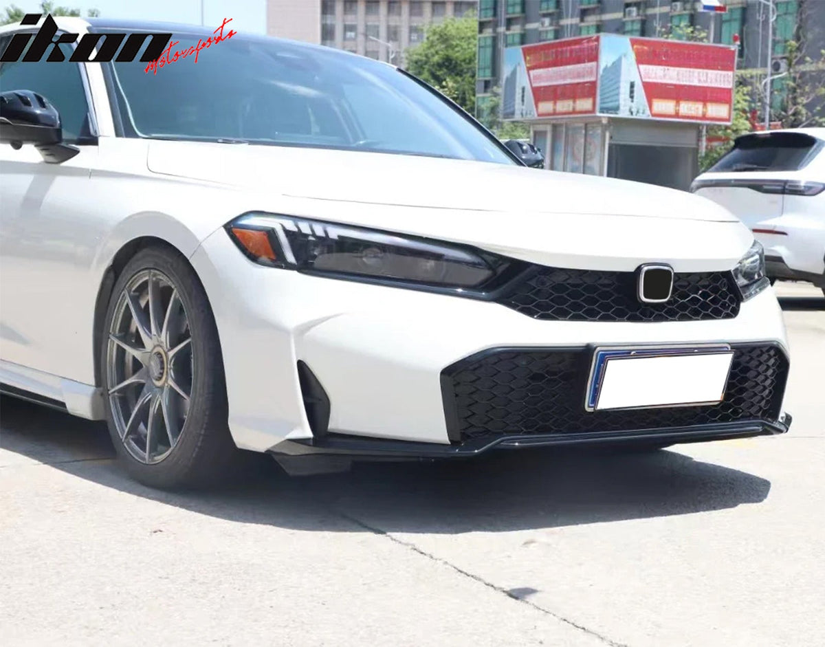 2025-2026 Honda Civic Gloss Black Type R Front Lower Upper Grilles ABS