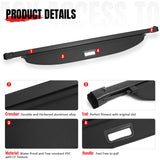 Rear Cargo Cover + 3D TPE Backrest + Trunk Mat for Mazda CX-70 2025-2026