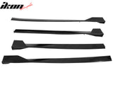 2025-2026 Toyota Camry SE XSE TRD Style Side Skirts Lip Gloss Black PP