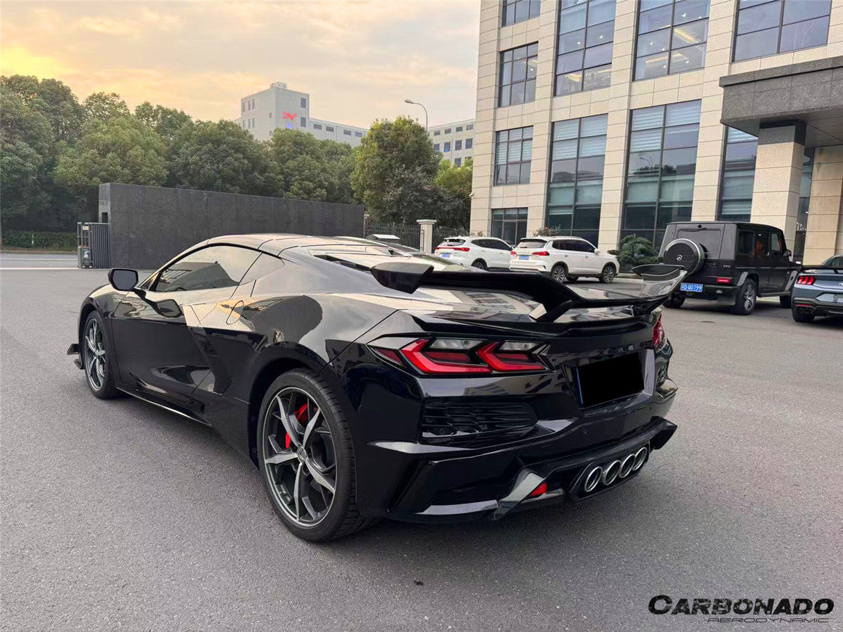 2020-2025 Corvette C8 Stingray Z06 Style DRY Carbon Fiber Trunk Spoiler Wing