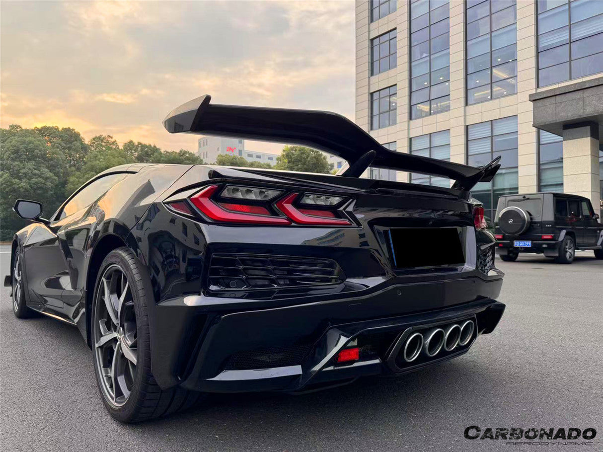 2020-2026 Corvette C8 Stingray Z06 Style Rear Bumper with Exhaust System