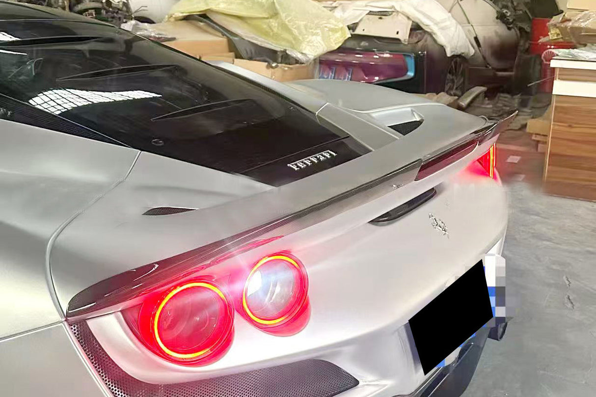 2019-2024 Ferrari F8 MSY Style Autoclave Carbon Fiber Trunk Spoiler