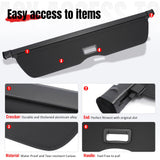 Rear Cargo Cover for Toyota RAV4 2026 Retractable Rear Trunk Shade Canvas